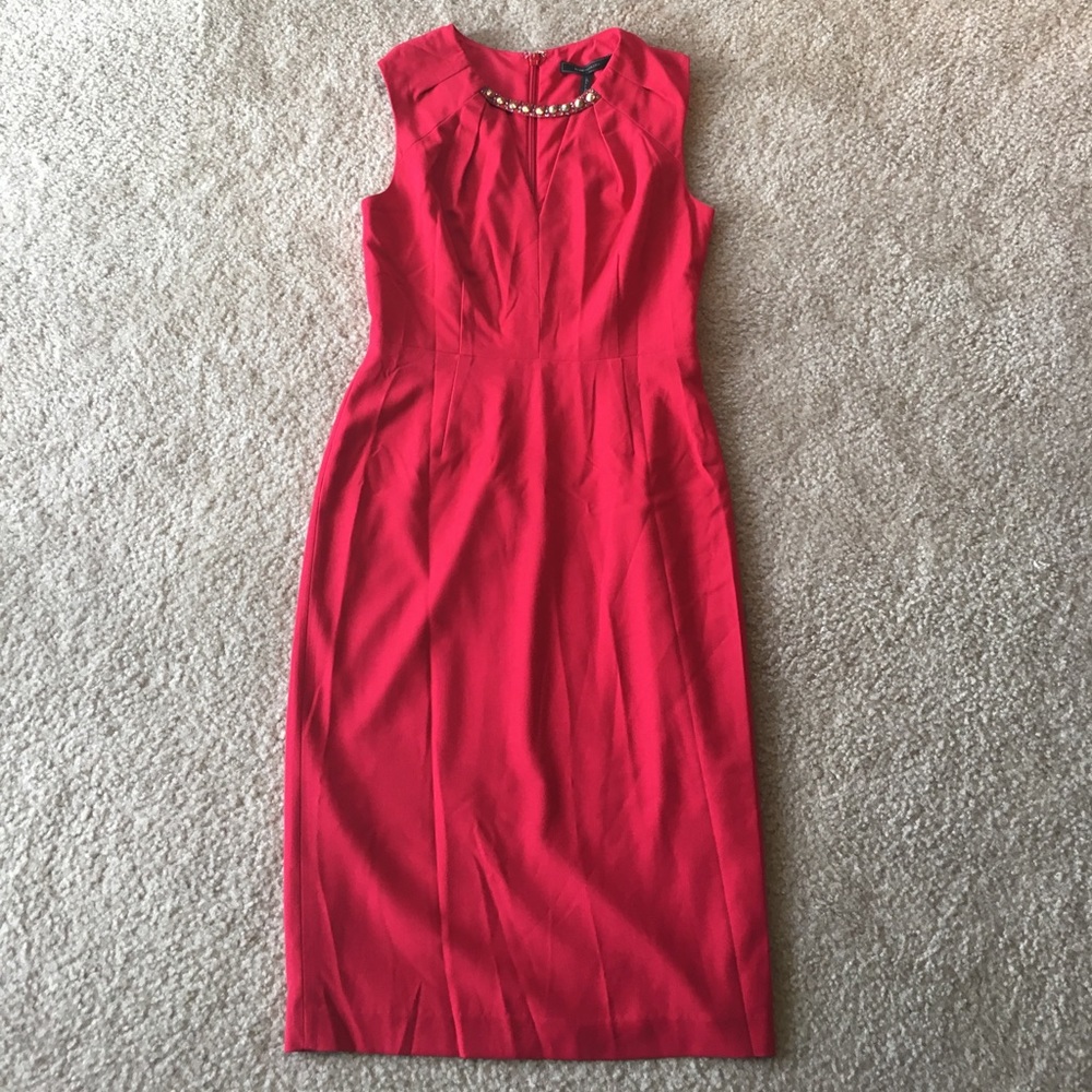 NWT! Bcbgmaxazria red midi dress