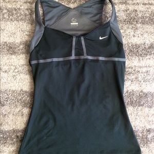 Nike Dri Fit Workout Tank with Built-In Bra