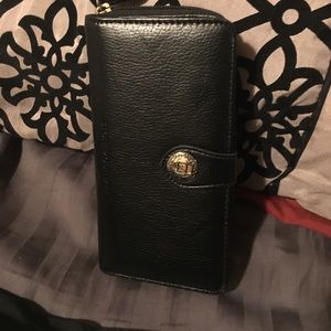 Black leather wallet