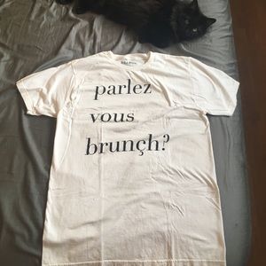 Parlez Vous Brunche? Large size Tee