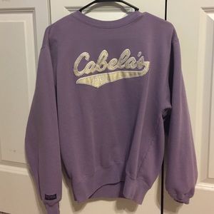 Cabelas Purple Sweatshirt