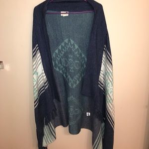 PacSun Tribal Print Knee Length Cardigan