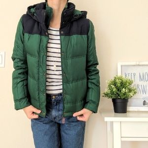 Urban outfitters spiewak & sons green down jacket