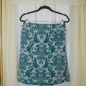 Blue print skirt