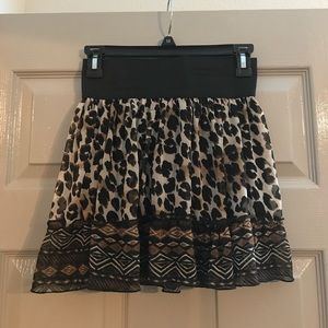 Animal Print Skirt