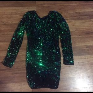 Green Sequins Glam