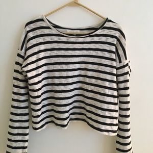 Black and White Striped Sweater