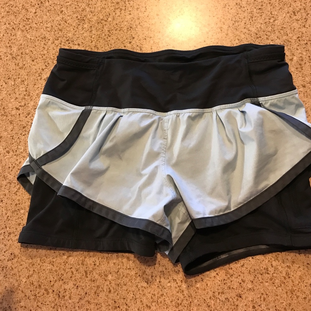Shorts with spandex liner
