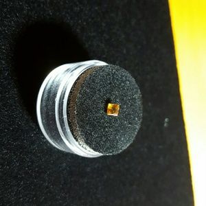 Natural Rare Princess Cut Imperial Yellow Zircon