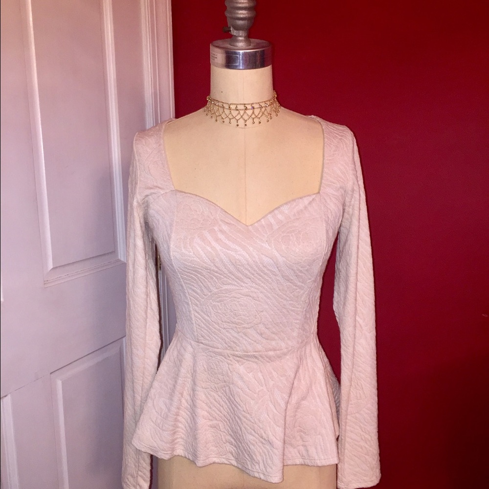 Arden B Peplum Top - Picture 1 of 3