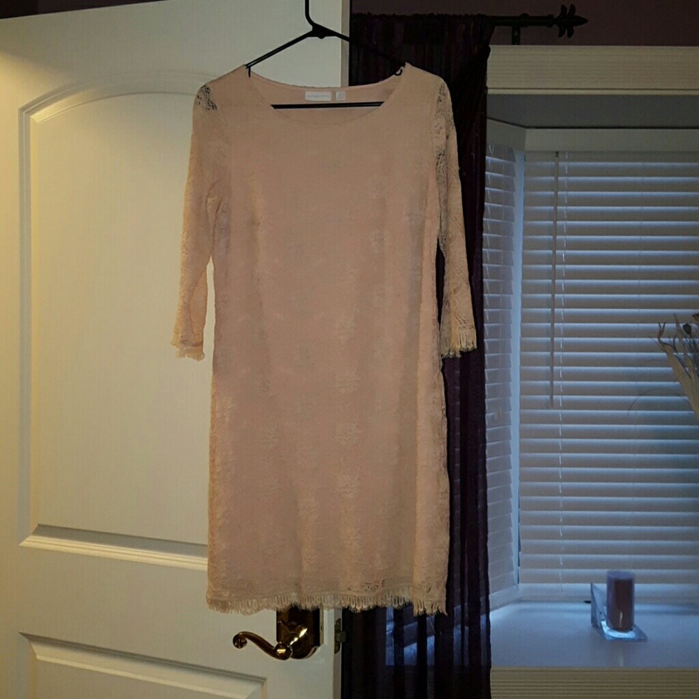 Pink lace New York & Company dress