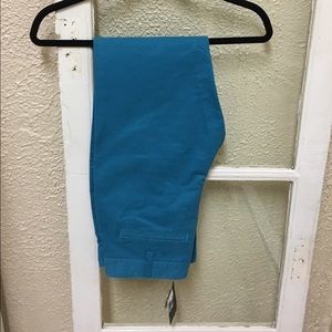 Turquoise blue "Skinny Chino"