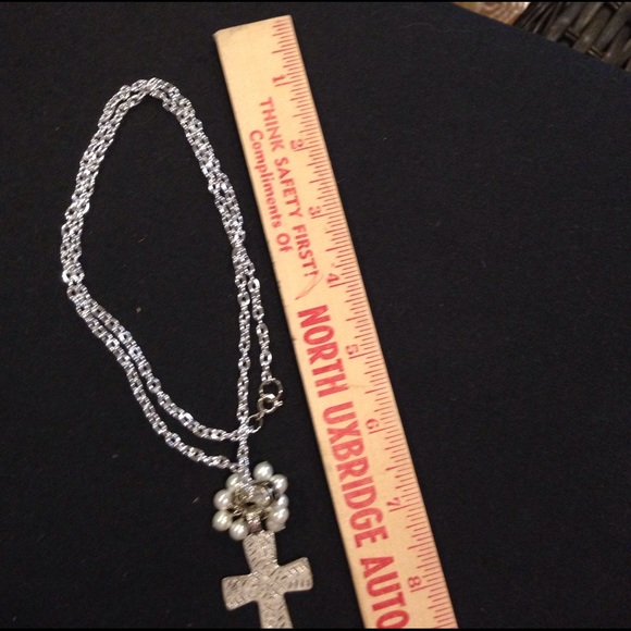 Necklace silver with pearls. - Picture 1 of 2