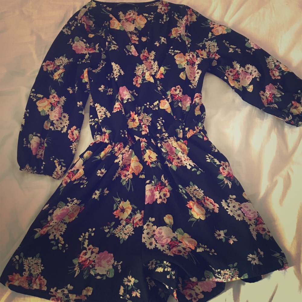 Floral romper.