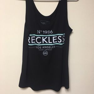 Young & Reckless black tank top
