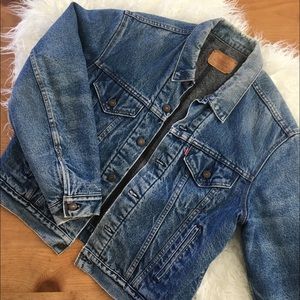 Vintage Lined Levi Jean Jacket