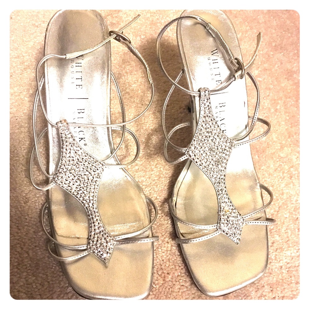 White House Black Market open toe heels