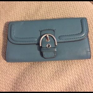 Leather coach wallet