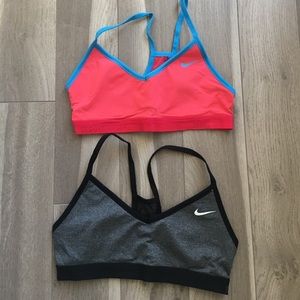Two Nike sport bras