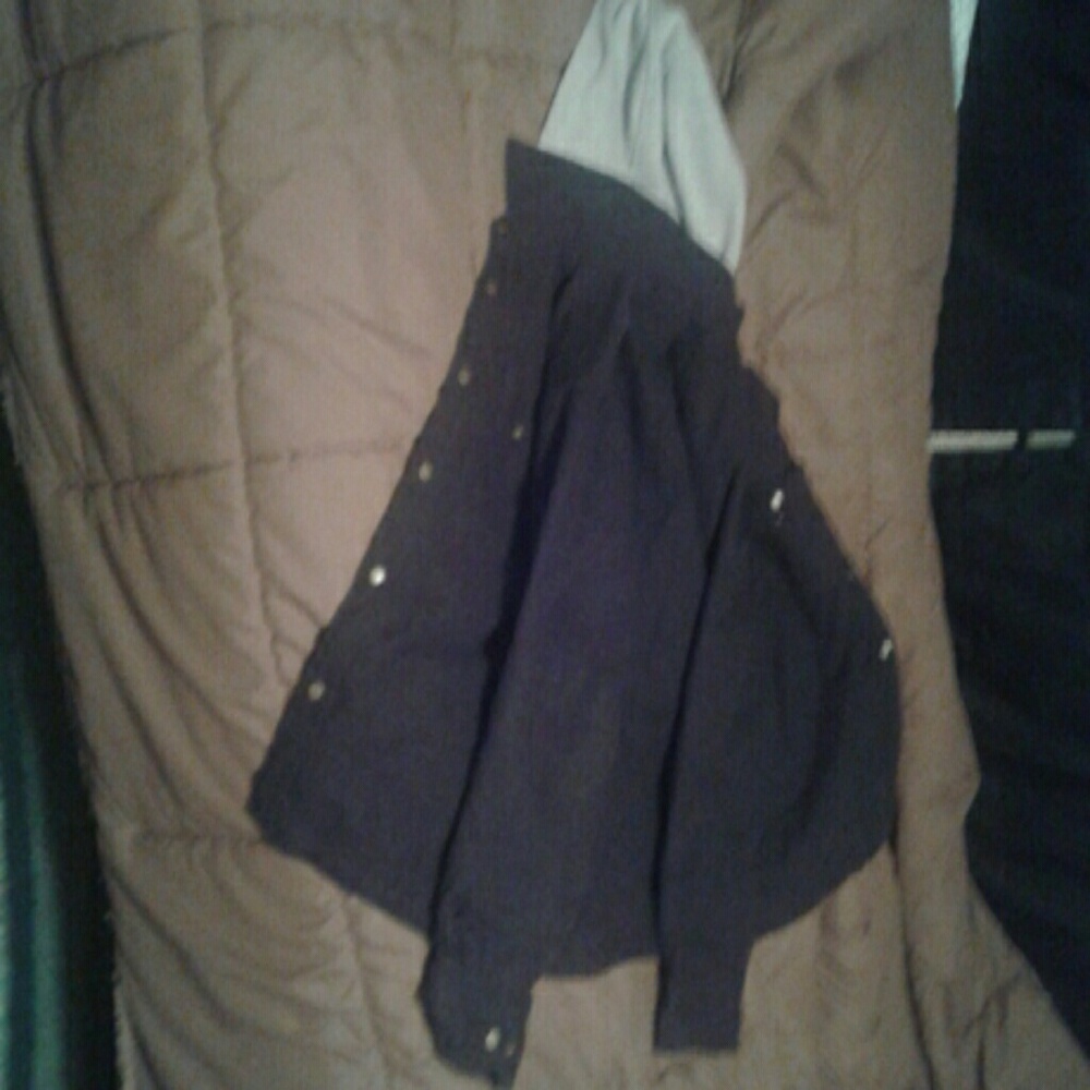 Boys coat black grey hood