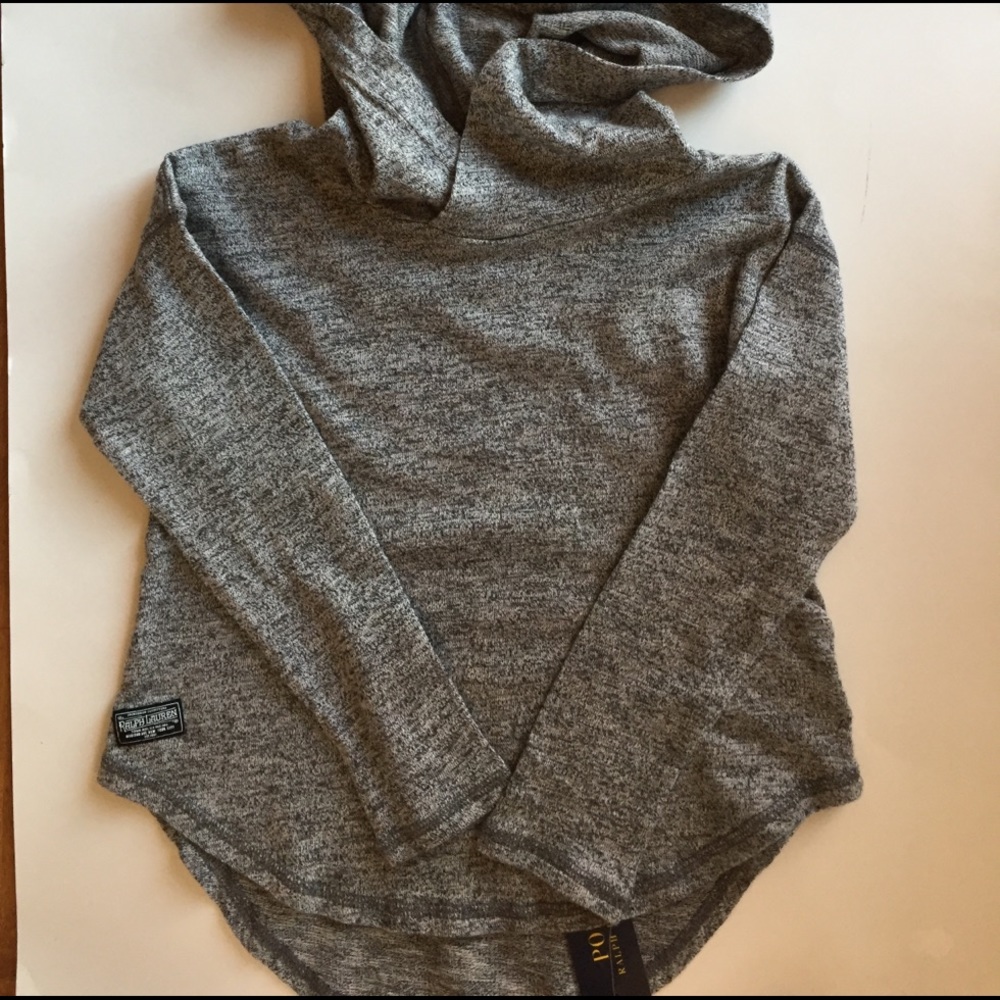 New with tag POLO RALPH LAUREN hi-low hoodie girls - Picture 1 of 2