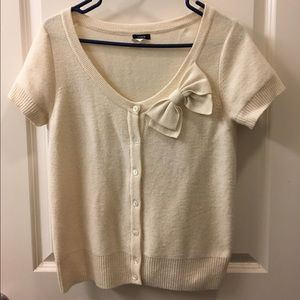 Adorable J. Crew Bow Tie Cardigan