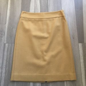 Camel pencil skirt