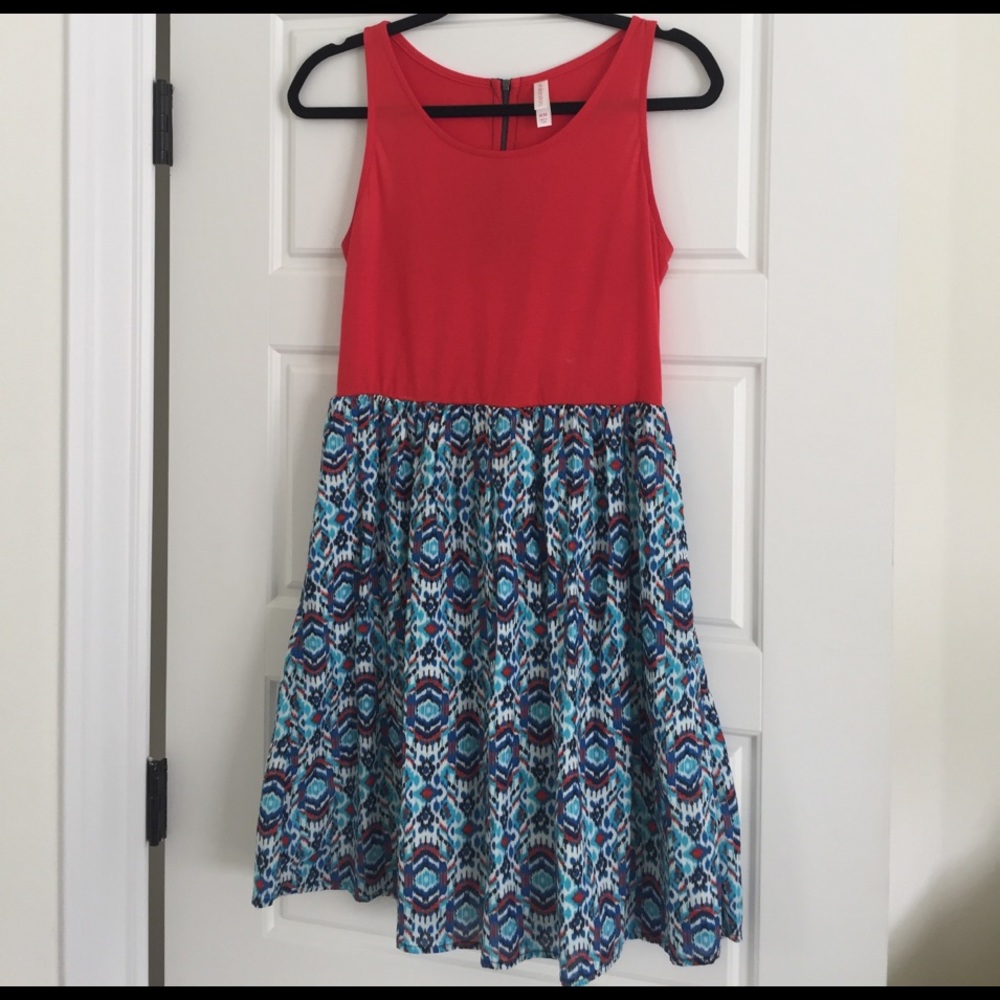 Xhilaration Ikat Zipped Dress NWOT