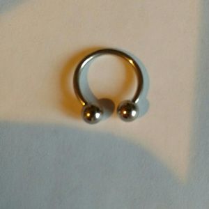 Septum ring. Surgical steel. 2 available. New.