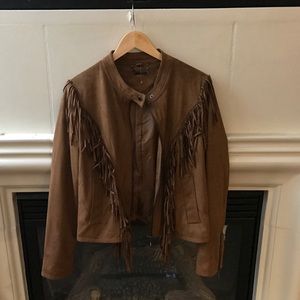 Suede Fringe Jacket