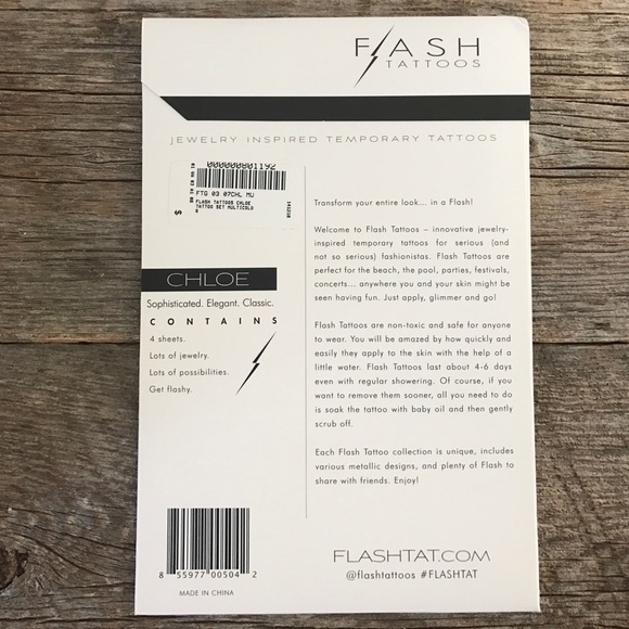 UNOPENED Flash Tattoos Chloe - Picture 3 of 3