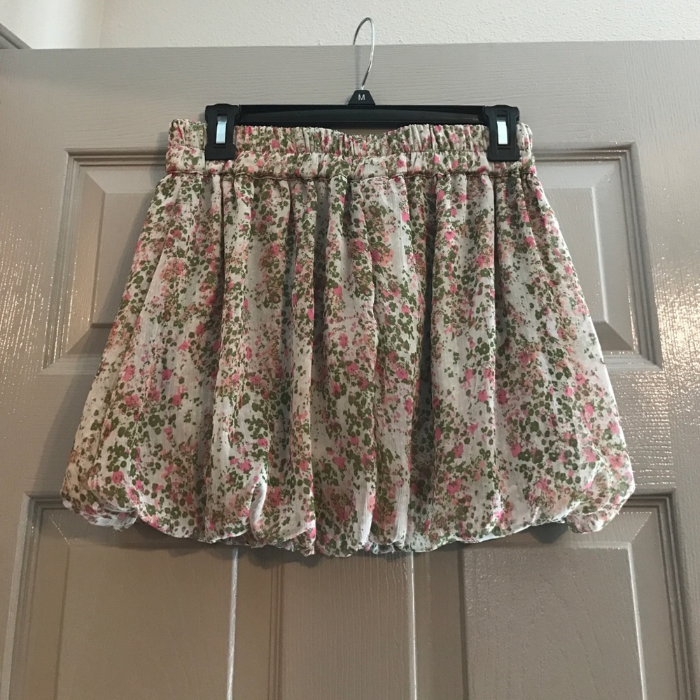 Floral Mini Skirt