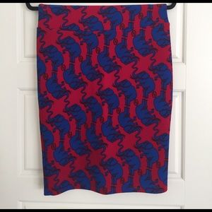LuLaRoe Cassie - Pencil Skirt in Elephant Print