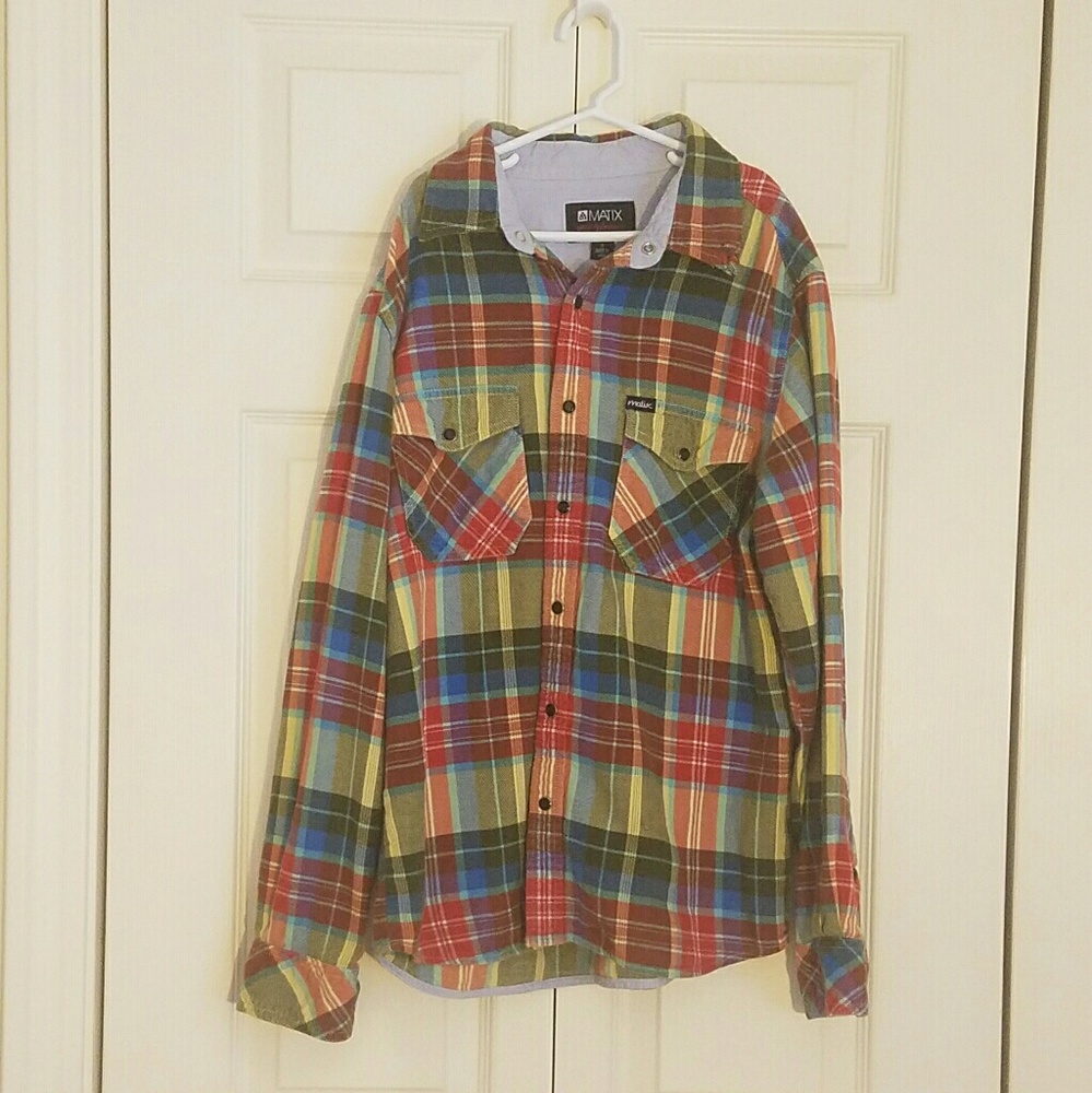 Multi colored flannel