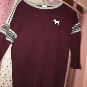 Burgandy T-Shirt From Pink