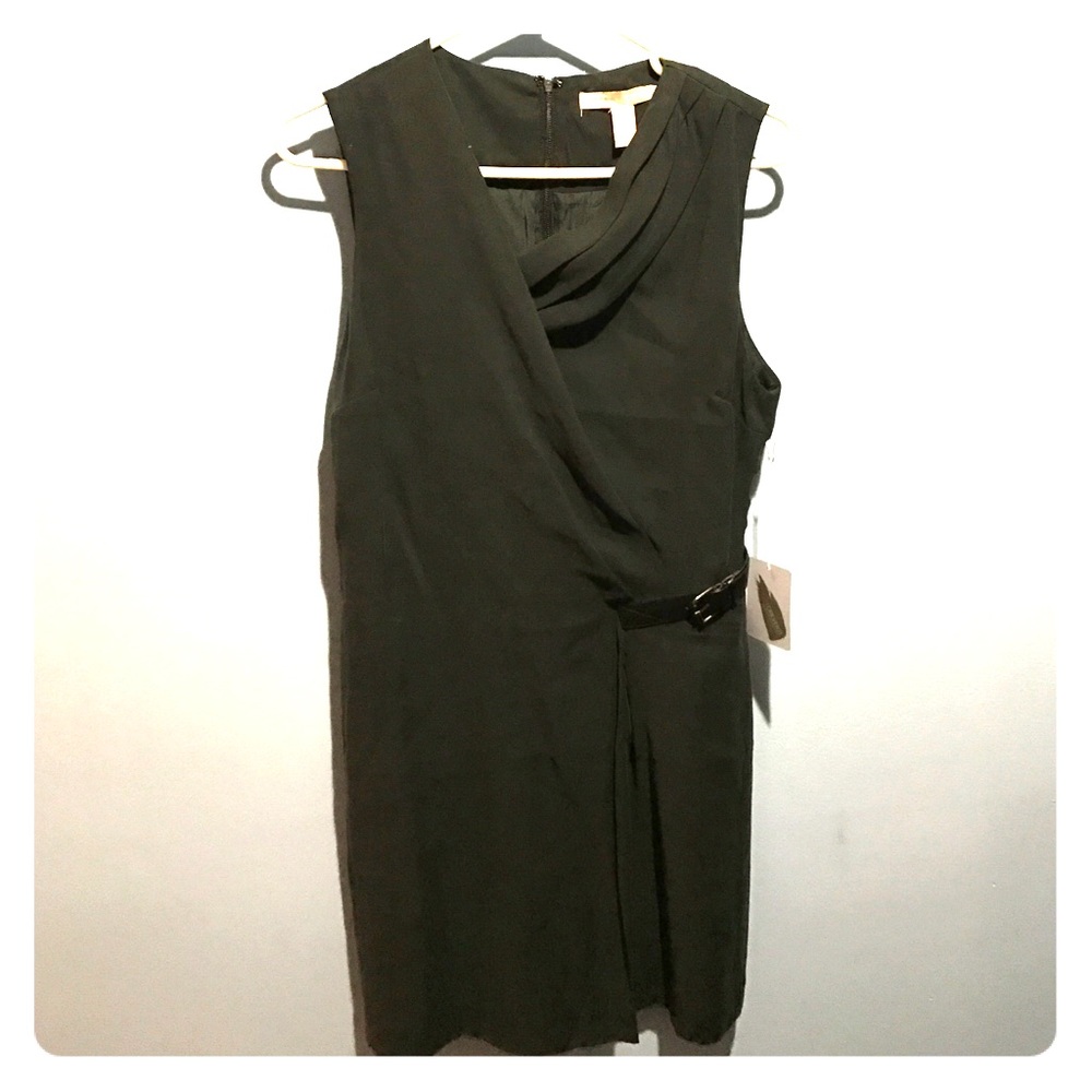 Forever 21 dark grey mini strapless dress