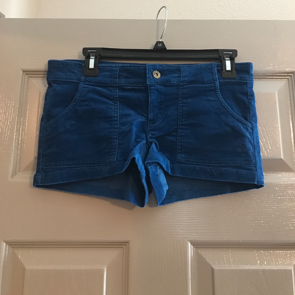 Blue Velvet Shorts