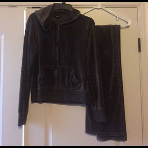 Express velour jacket and pants