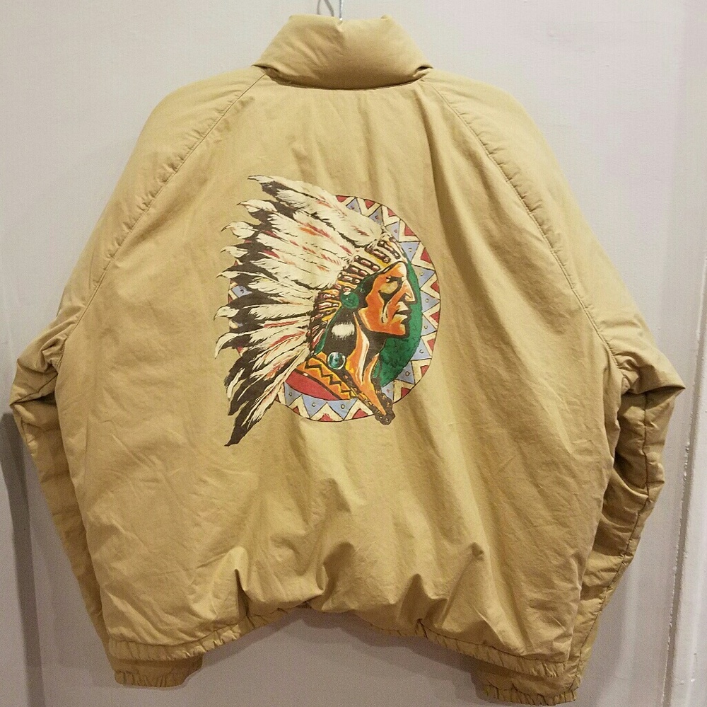 🔥 SOLD 🔥Vintage POLO RL Indian Head Goose Jacket