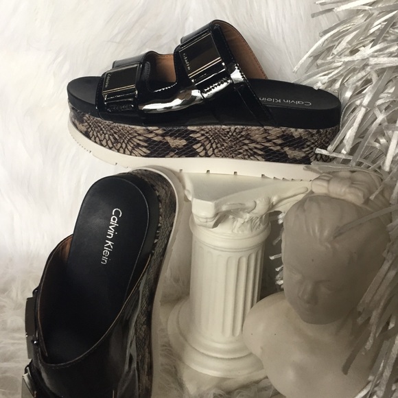 Calvin Klein Shoes - Calvin Klein Platform Slip in Sandals