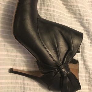 Valentino black bow booties Valentino black bow booties