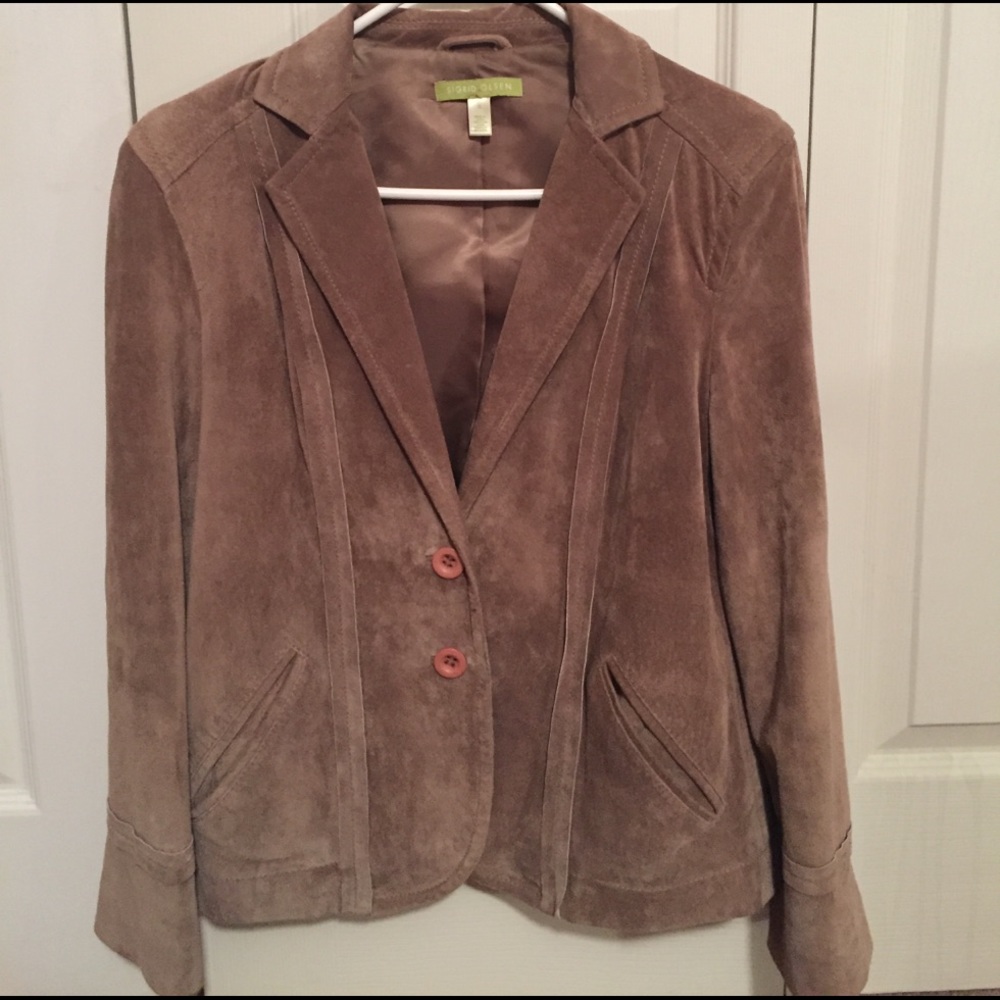Suede blazer