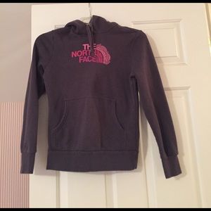 Grey north face sweatshirt