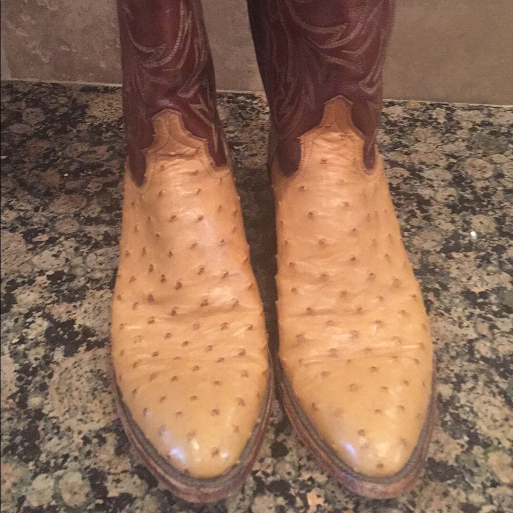 Vintage Ostrich Lucchese Boots