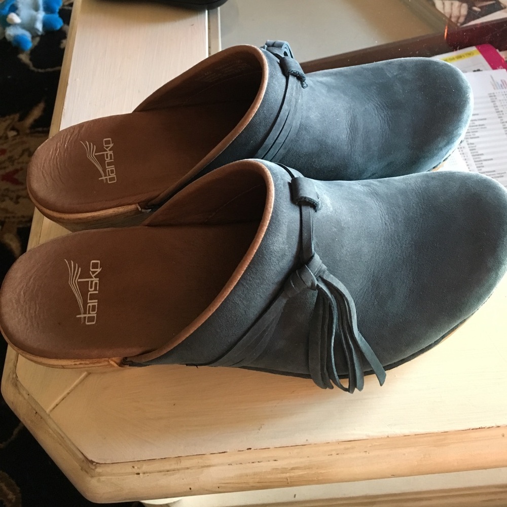 Blue Dansko clogs