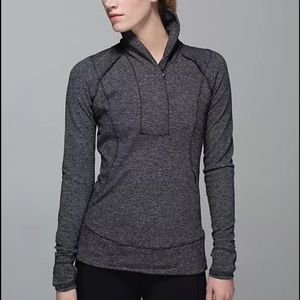 Lululemon Think Fast Pullover in heather gray sz6