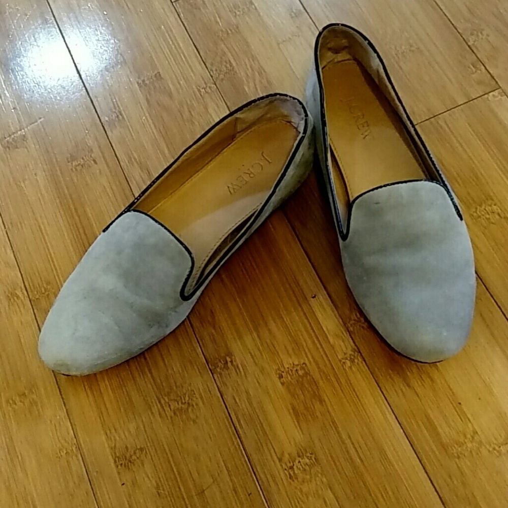 J. Crew grey loafers sz 7