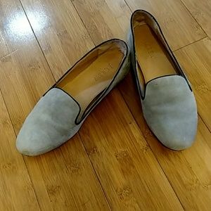 J. Crew grey loafers sz 7
