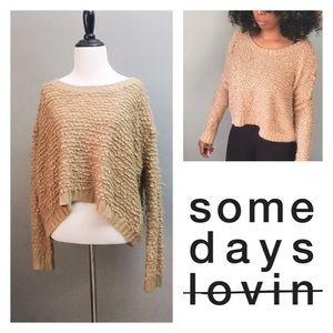 Somedays Lovin Sweater XSmall Women Tan