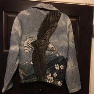 Sugar Street Weavers Flying Eagle Tapestry Jacket